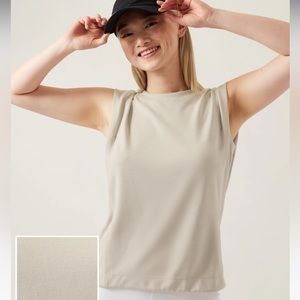 ATHLETA seasoft tank sweatshirt- Abalone grey